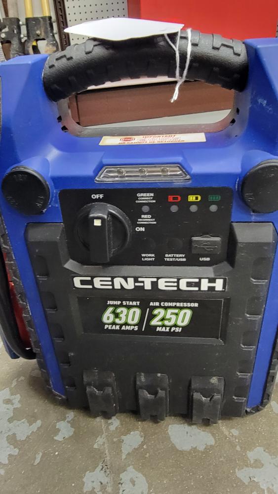 cen tech 630 peak amp portable jump starter