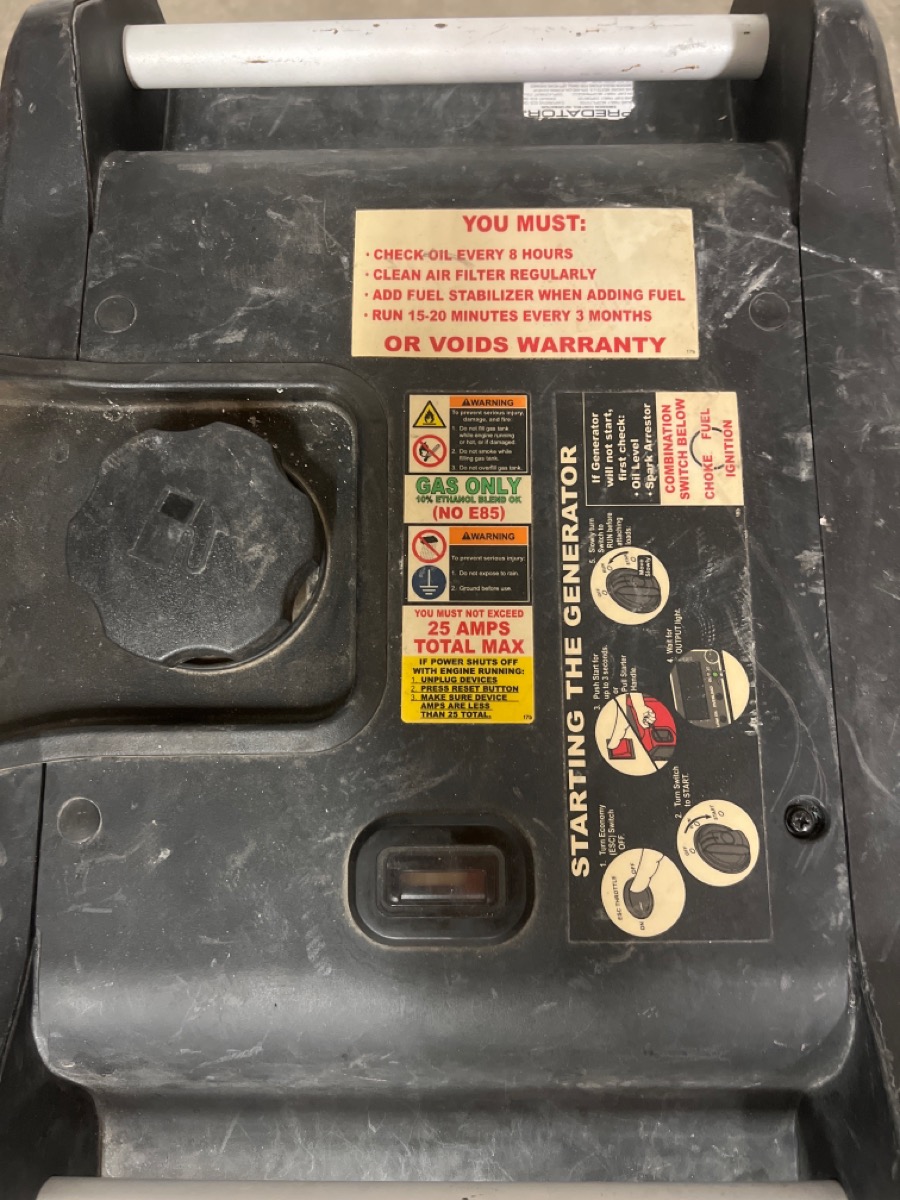 HARBOR FREIGHT TOOLS PREDATOR 3500 INVERTER Very Good Pawn 1