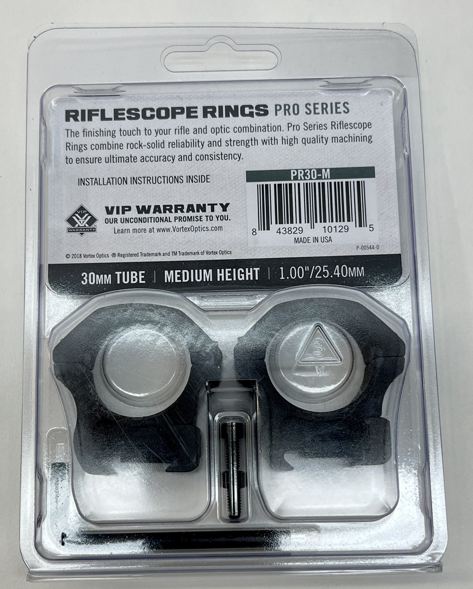 Vortex Riflescope Rings Pro Series 30mm Tube Size NIB Brand New