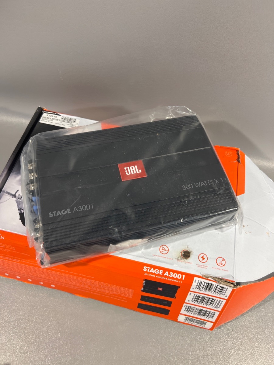JBL STAGE A3001 600 Watt Max Car Amplifer Single Channel Like New | Buya
