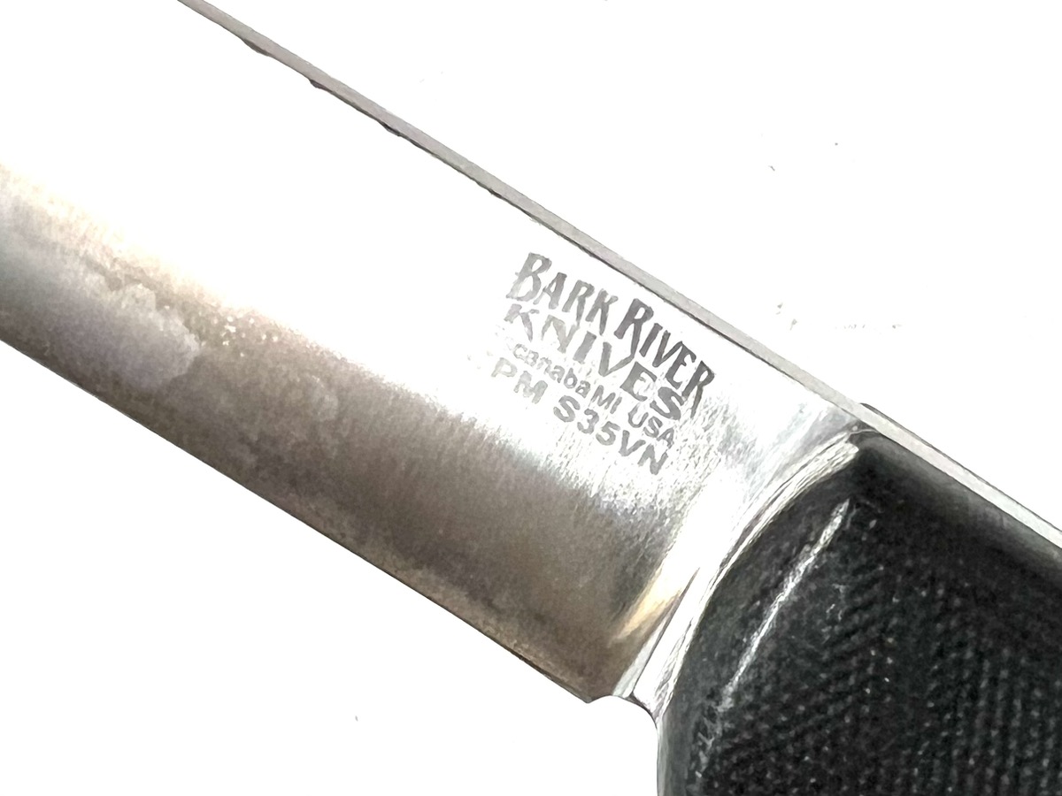 Bark River Knives Black Fixed Blade CPM S35VN Good Central Mega