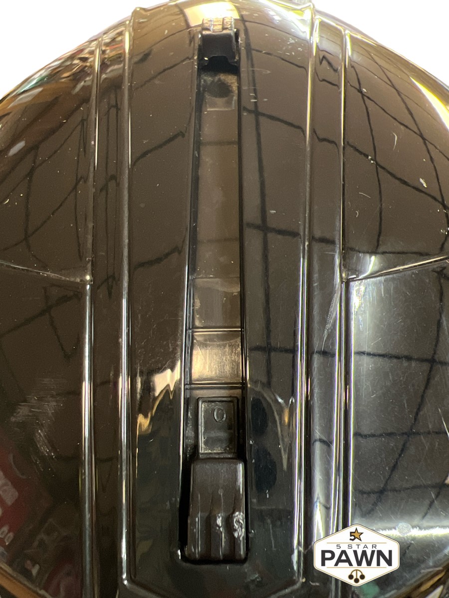 HARLEY DAVIDSON Black full face Helmet HDH24 MED Glossy Black Clear Shield Very Good Buya