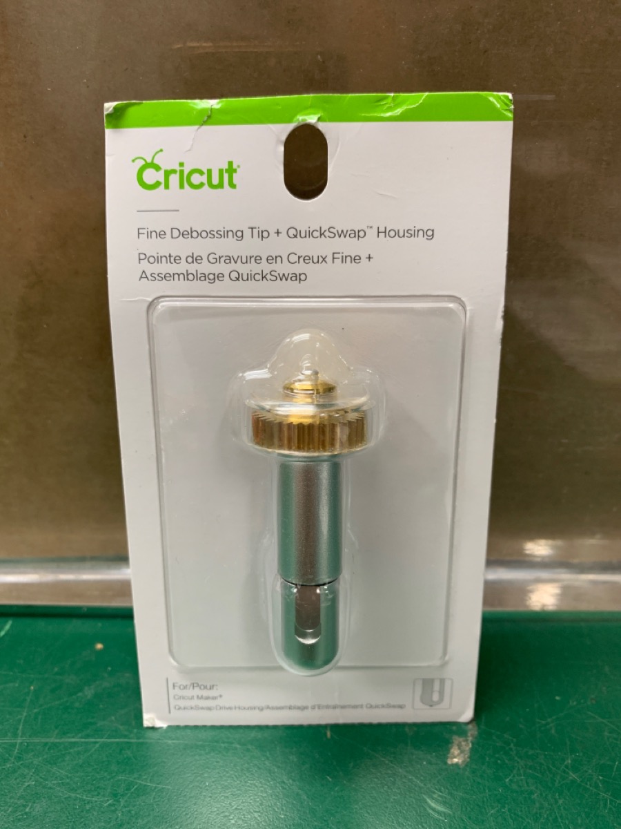 Cricut Fine Debossing Tip + QuickSwap Housing 2006835 Brand New Buya