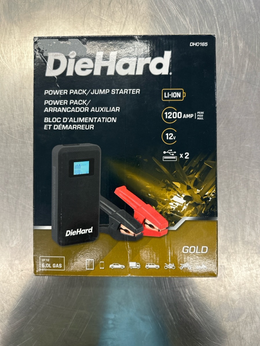 DieHard 1200 Peak Amp Jump Starter and Power Pack DH0165 Very Good Buya