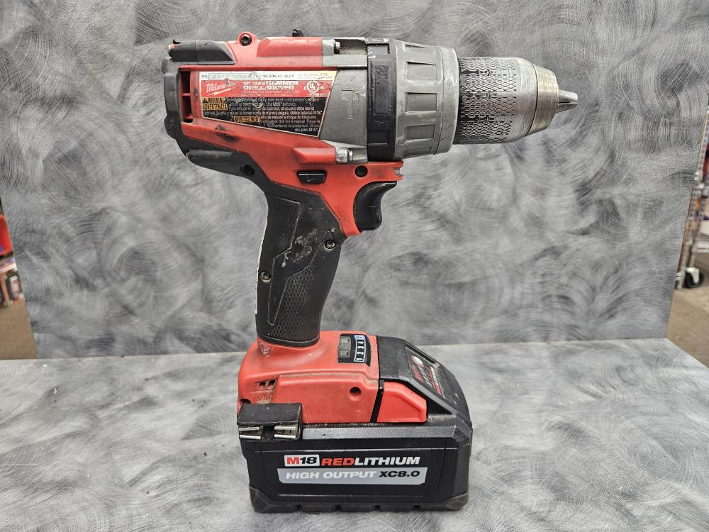 MILWAUKEE M18 FUEL DRILL/DRIVER WITH RED LITHIUM BATTERY Good Axel's Spokane WA