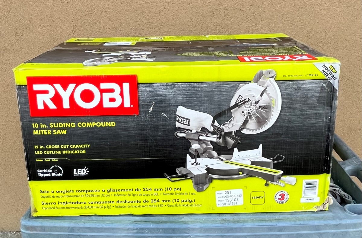 Ryobi TSS103 Miter Saw 120V 15AMP 10" Blade Good Heartland