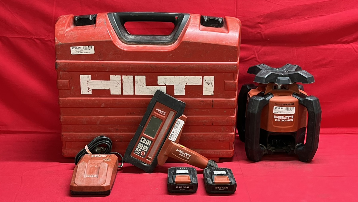 2021 Hilti PR 30-HVS A12 Self Leveling Rotary Laser w/ PRA 30 Receiver ...