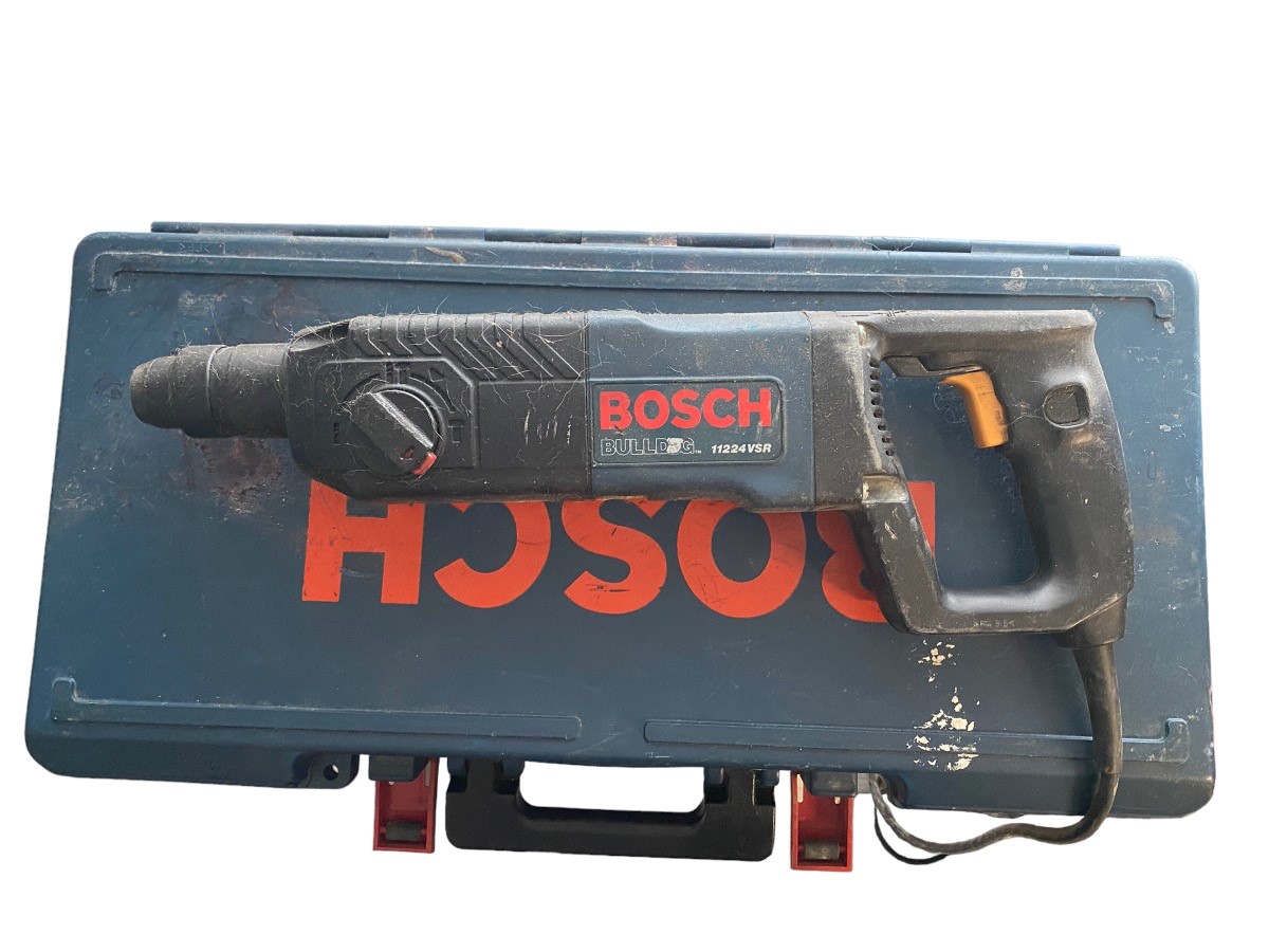Bosch Bulldog Hammer Drill 1" 11224VSR w Case Very Good Buya