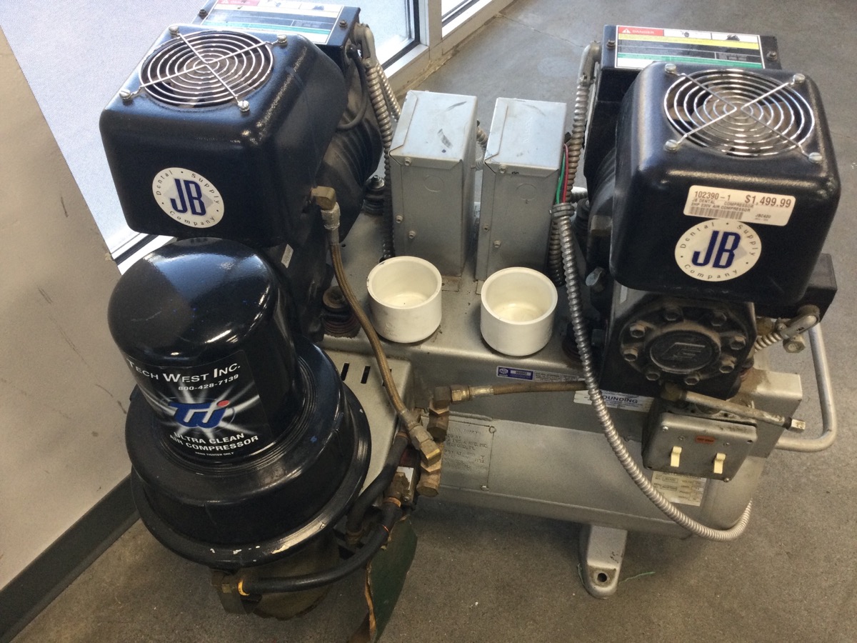 COMPRESSOR JB DENTAL SUPPLY 2HP 230V AIR COMPRESSOR Good Buya