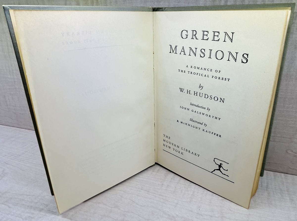 GREEN MANSIONS BY W.H. HUDSON PUBLISHED BY MODERN LIBRARY Good | Buya