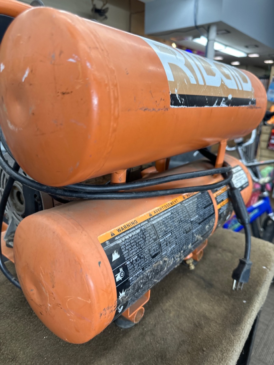 RIDGID TOOLS OF45150A DUAL TANK COMPRESSOR Good Buya