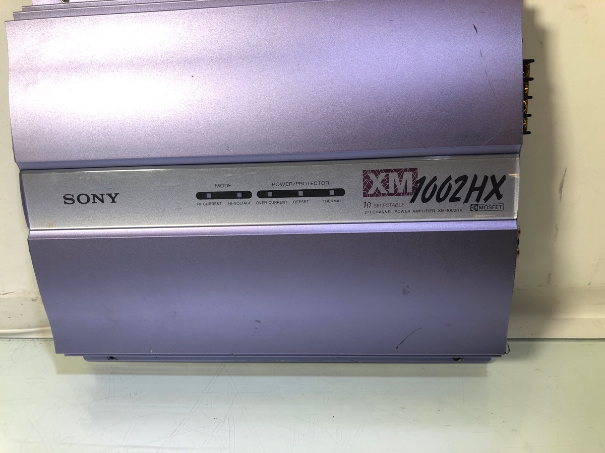 SONY XM1002HX 2/1 CHANNEL POWER OLD SCHOOL CAR AMPLIFIER Good Buya