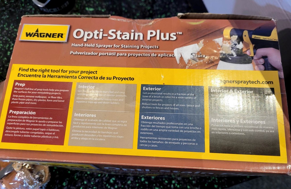 WAGNER OPTI STAIN PLUS SPRAYER Brand New Buya