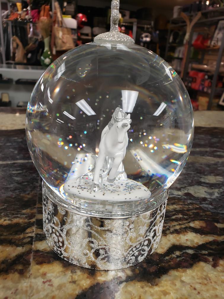 Cracker Barrel Light Up Acrylic Unicorn Glitter Globe Brand New Buya