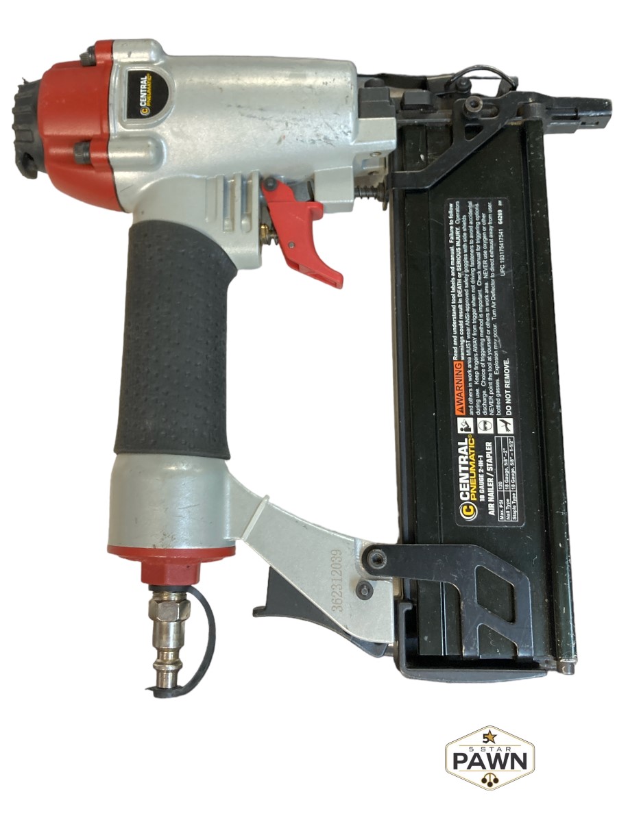 CENTRAL PNEUMATIC 18 Gauge 2In1 Air Nailer/Stapler Nail Staple Gun