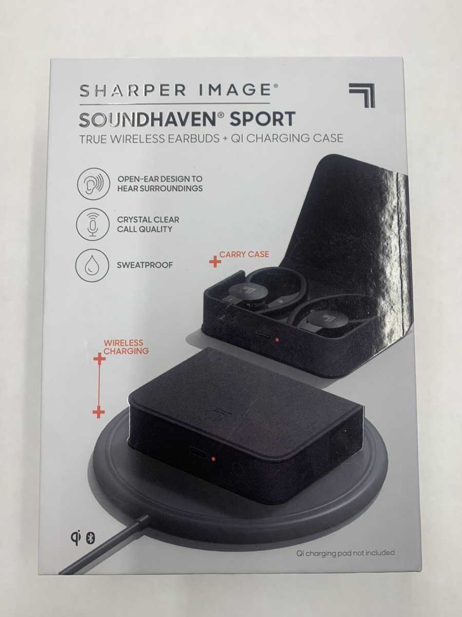 THE SHARPER IMAGE SOUNDHAVEN SPORT WIRELESS EARBUDS Brand New Capitol