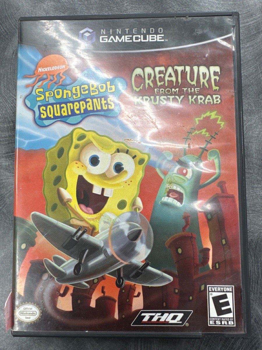 NINTENDO GAMECUBE SPONGEBOB SQUARE PANTS CREATURE FROM THE KRUSTY KRAB ...