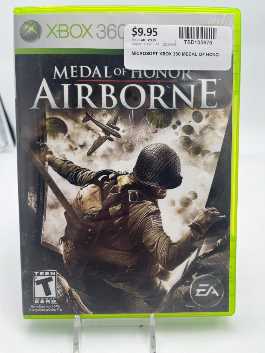 MICROSOFT MEDAL OF HONOR: AIRBORNE Good | Evergreen Traders ...