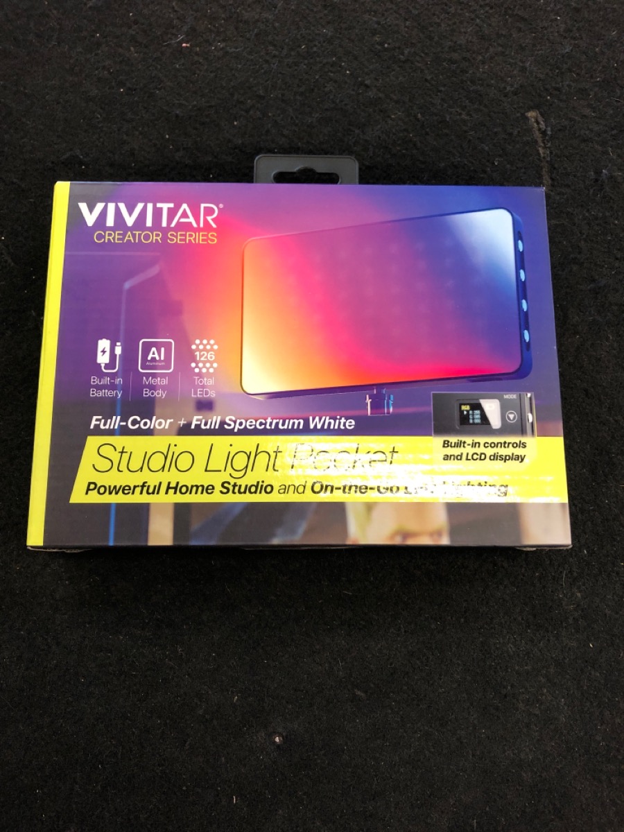 Vivitar Creator Series White Studio Light Pocket NEW OPENED BOX Brand