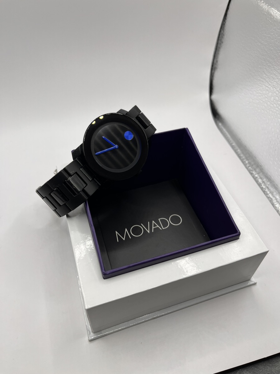 Movado Gent's Wristwatch Bold Mb.01.1.29.6015 Like New 