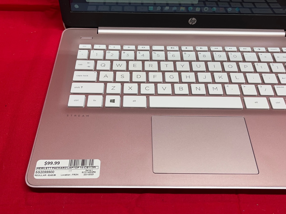 Hp Stream 14 Cb172wm 14 Celeron N4020 11ghz 4gb 64gb Ssd Rose Pink Very Good Sooner State 9439