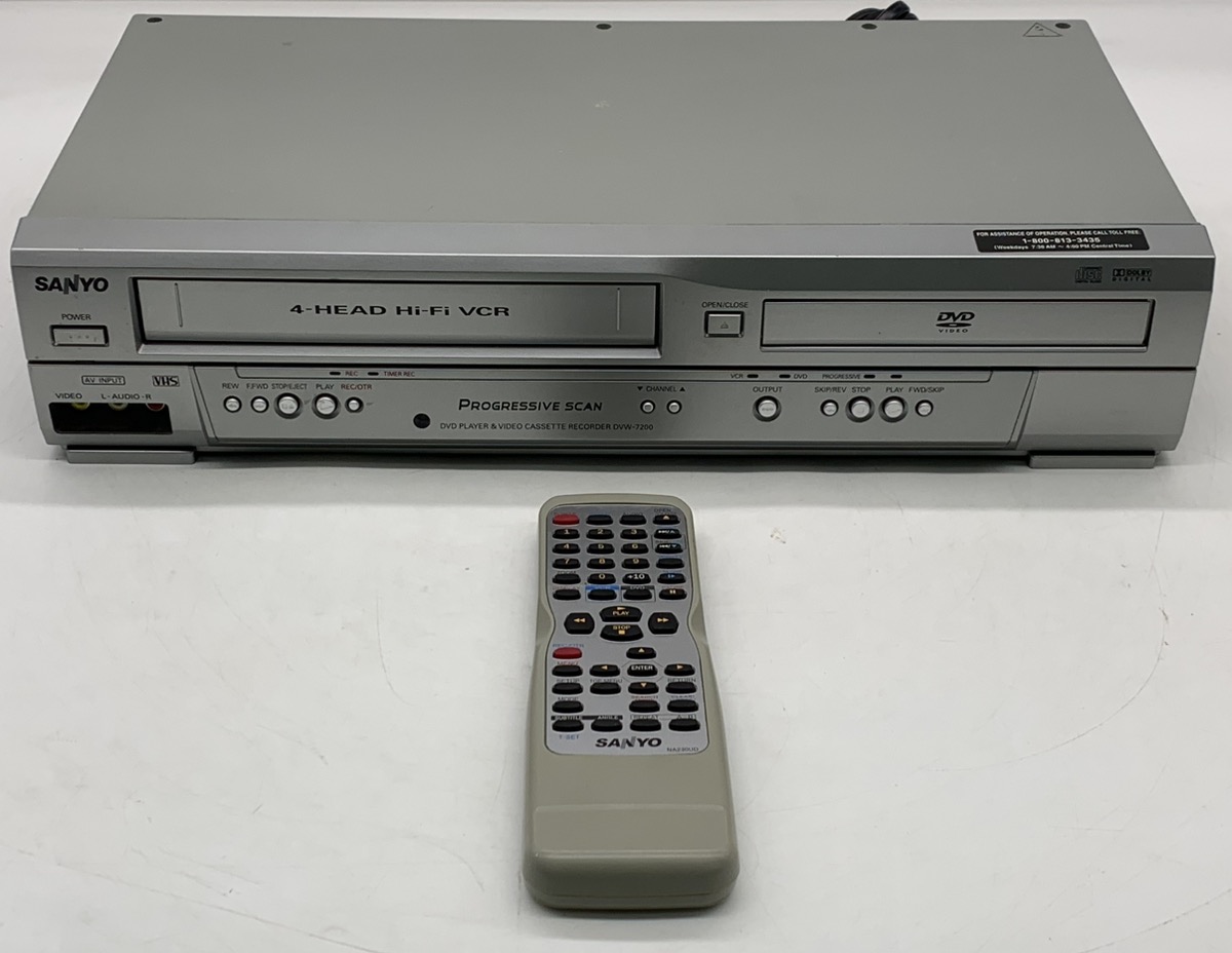 Sanyo Dvw 7200 4 Head Dvdvcr Combo Player With Remote Good Pawn Central Iowa Illinois 4815