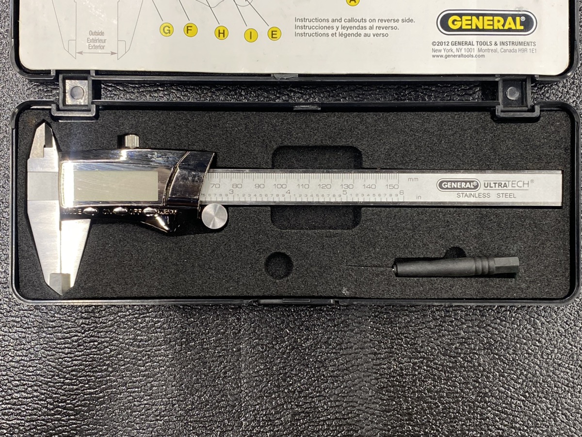 General Tools Digital Caliper 147 6" Precision Measuring Tool Very