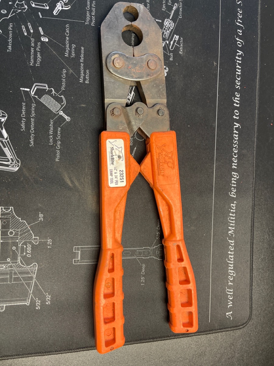 Sharkbite 23100 Pex Crimp Tool 1 2 And 3 4 Very Good Buya