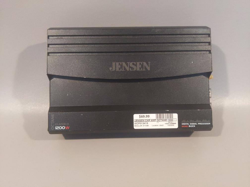 JENSEN OCTANE 240W X 1RMS 1200W PEAK MONO BLOCK AMPLIFIER XDA91RB Brand