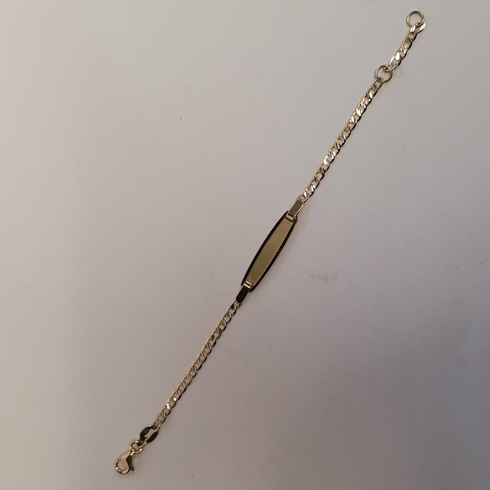 Gold ID Bracelet 14K Yellow Gold 2g Preowned Buya