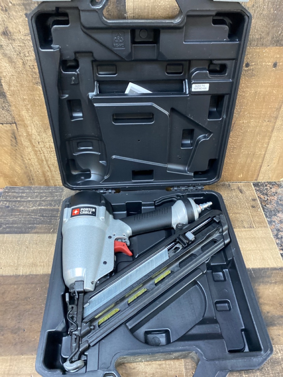 PORTER CABLE DA250C PNEUMATIC ANGLED FINISH NAILER Very Good Buya