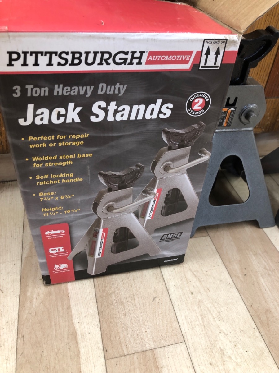 PITTSBURGH AUTOMOTIVE JACK STAND PAIR, 3 TON Good Capitol City Pawn