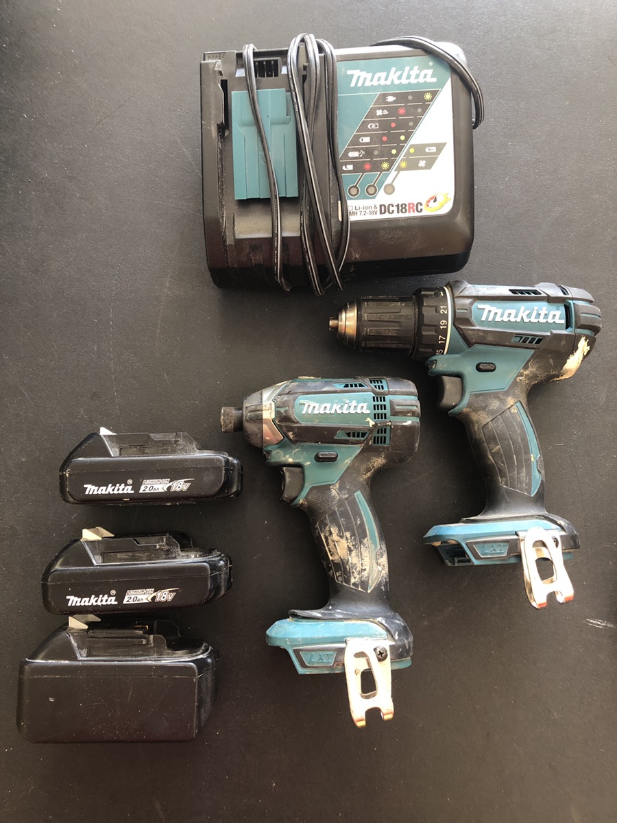 MAKITA XDT11 COMPACT DRIVER XFD10 DRILL DRIVER COMBO KIT Like New Buya