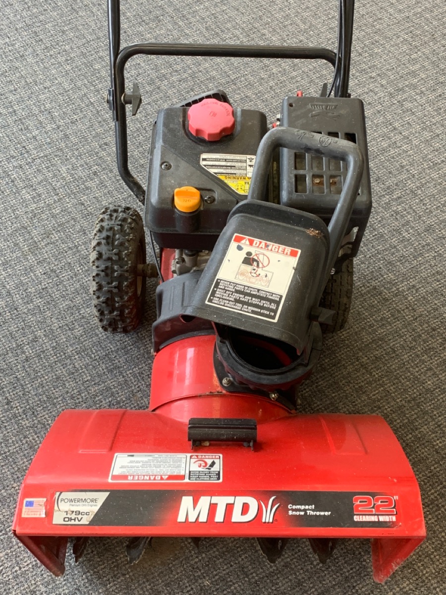 Yard Machines Mtd 31a 32ad706 22 Snow Blower 179cc Ohv Powermore Good Buya 9030