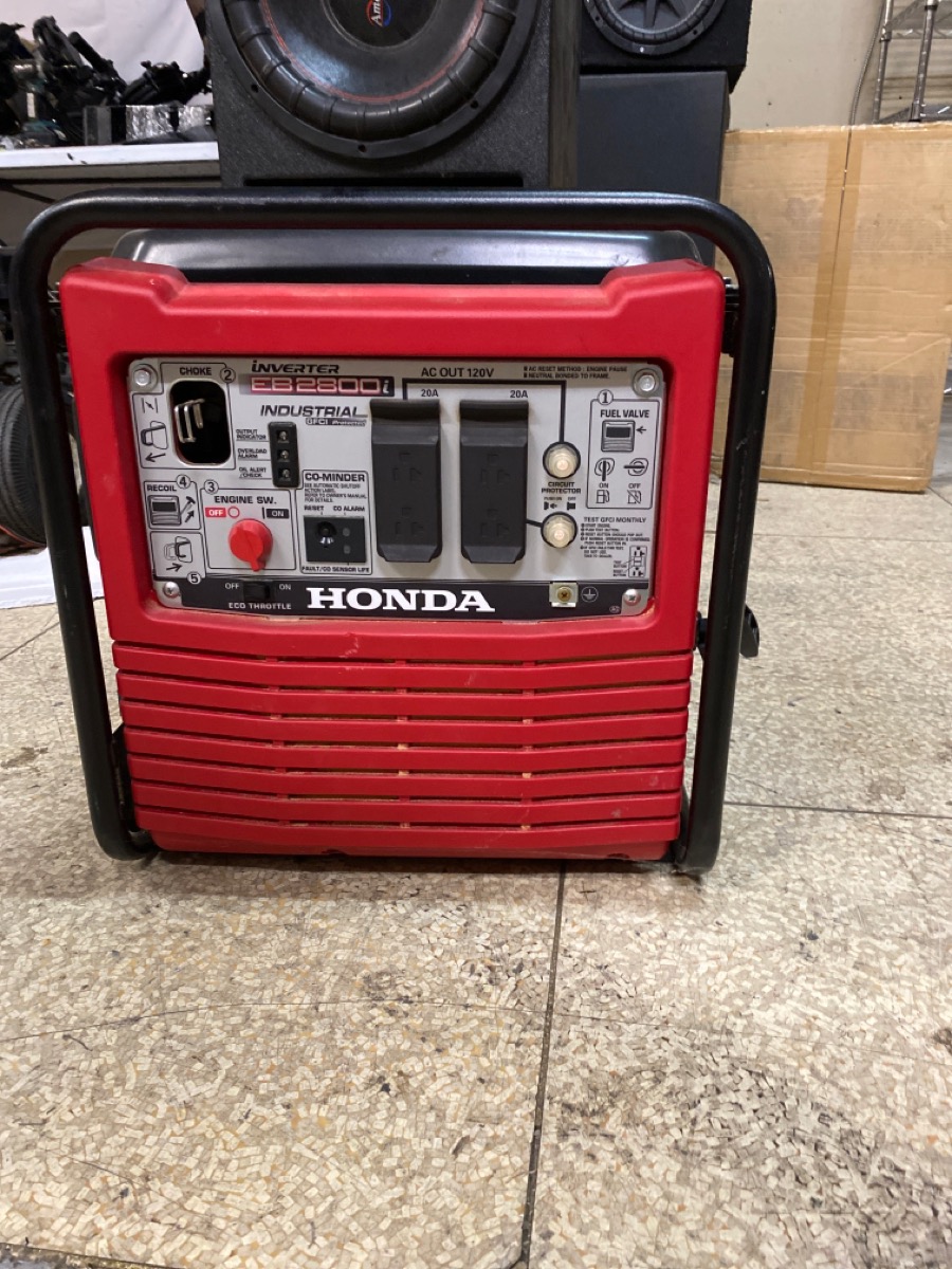 HONDA EB2800I 2800WATT RECOIL START GAS INDUSTRIAL GENERATOR (ral