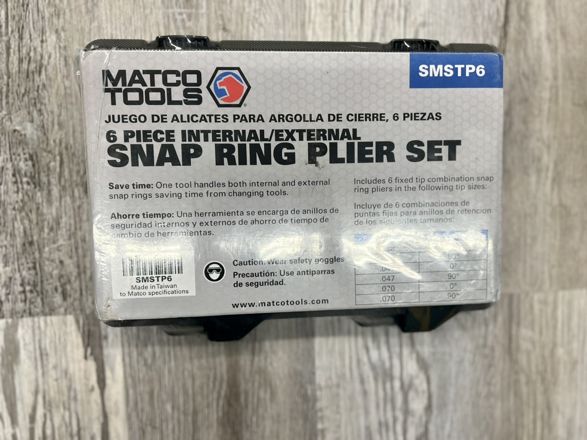 MATCO TOOLS SMSTP6 6PIECE SNAP RING PLIERS SET Brand New Buya