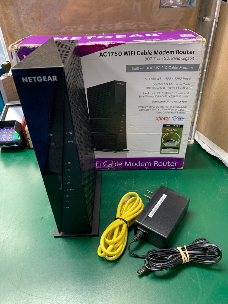 NETGEAR AC1750 C6300v2 WiFi DOCSIS 3.0 Cable Modem Router Very Good Buya