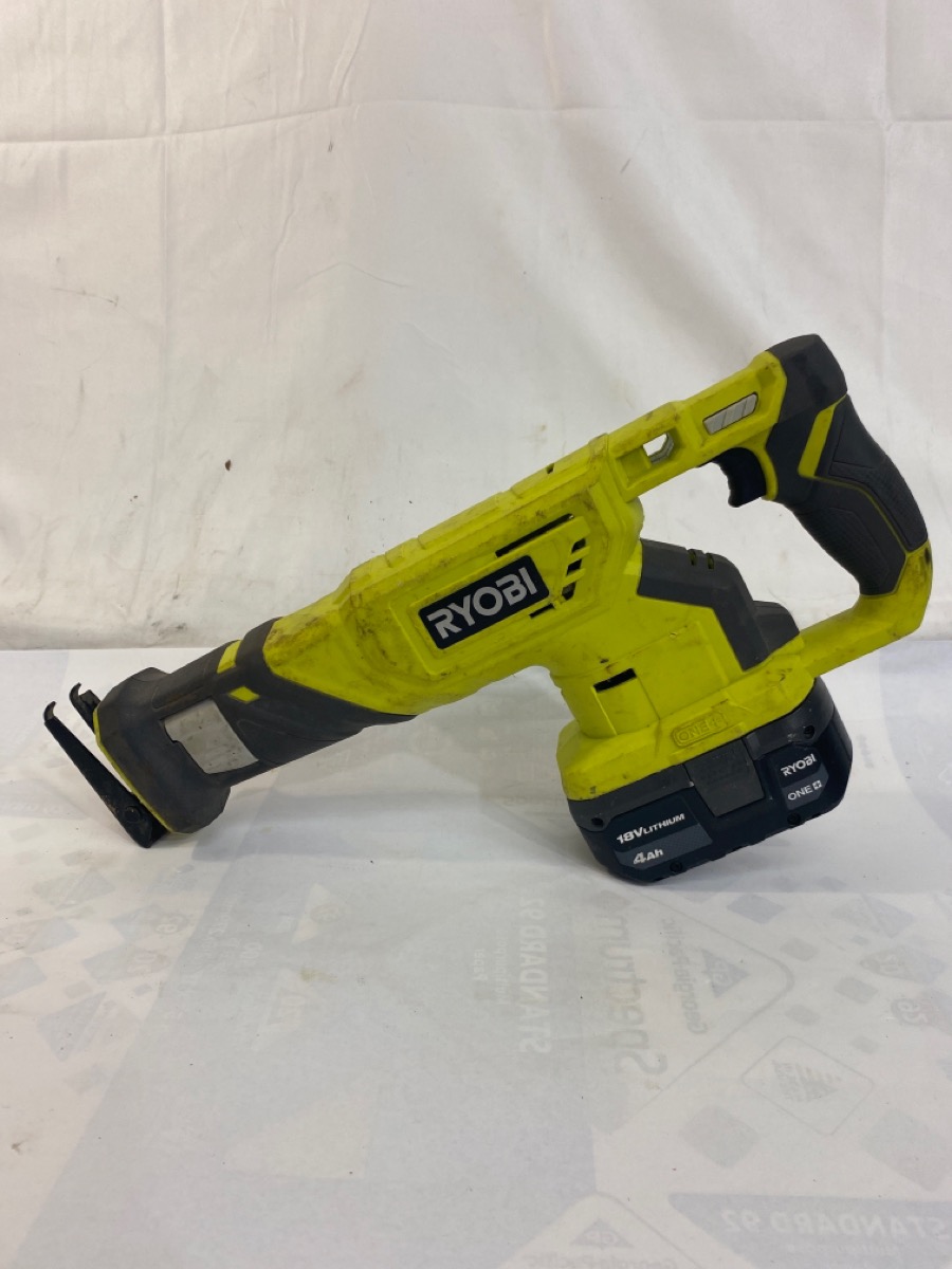 RYOBI P519VN CORDLESS 18V RECIPROCATING SAW. Very Good Sharp Assets