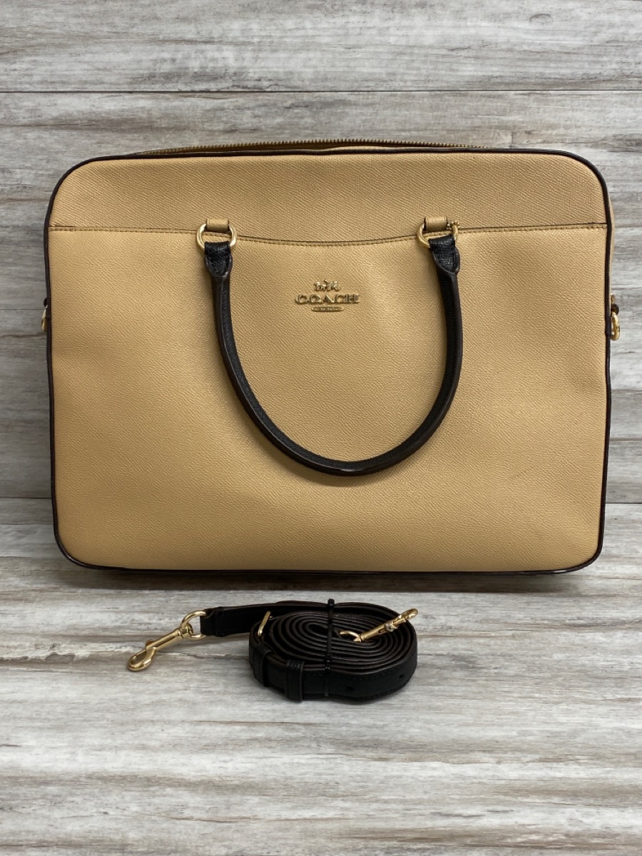 COACH LEATHER LAPTOP BAG Very Good Buya