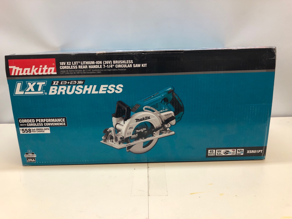 MAKITA XSR01PT 18V X2 LXT 36V BRUSHLESS REAR HANDLE 71/4' CIRCULAR SAW