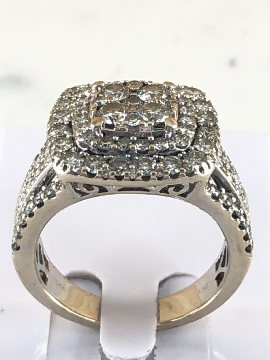 Lady's Diamond Fashion Ring 96 Diamonds 2.84 Carat T.W. 14K White Gold