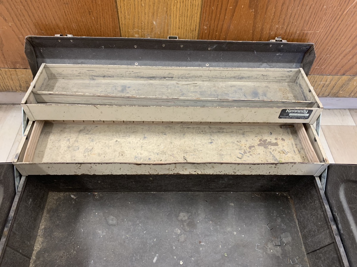 Vintage Kennedy No.1022 Cantilever Style Tool or Hobby Box 22" Restoration Need Acceptable