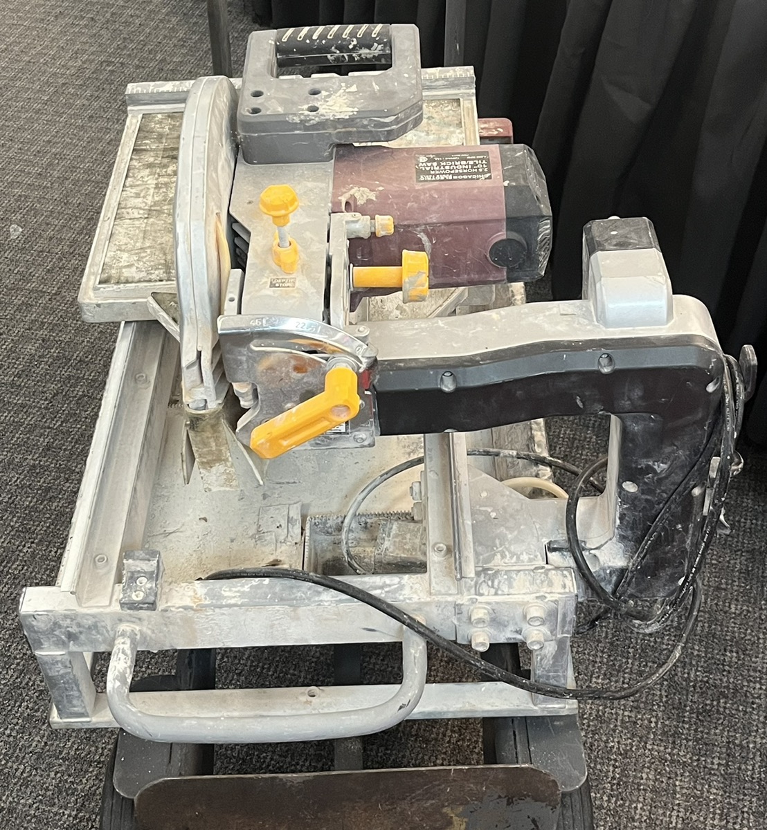 Chicago Electric 69275 10" Industrial Tile Brick Saw 2.5 Horsepower