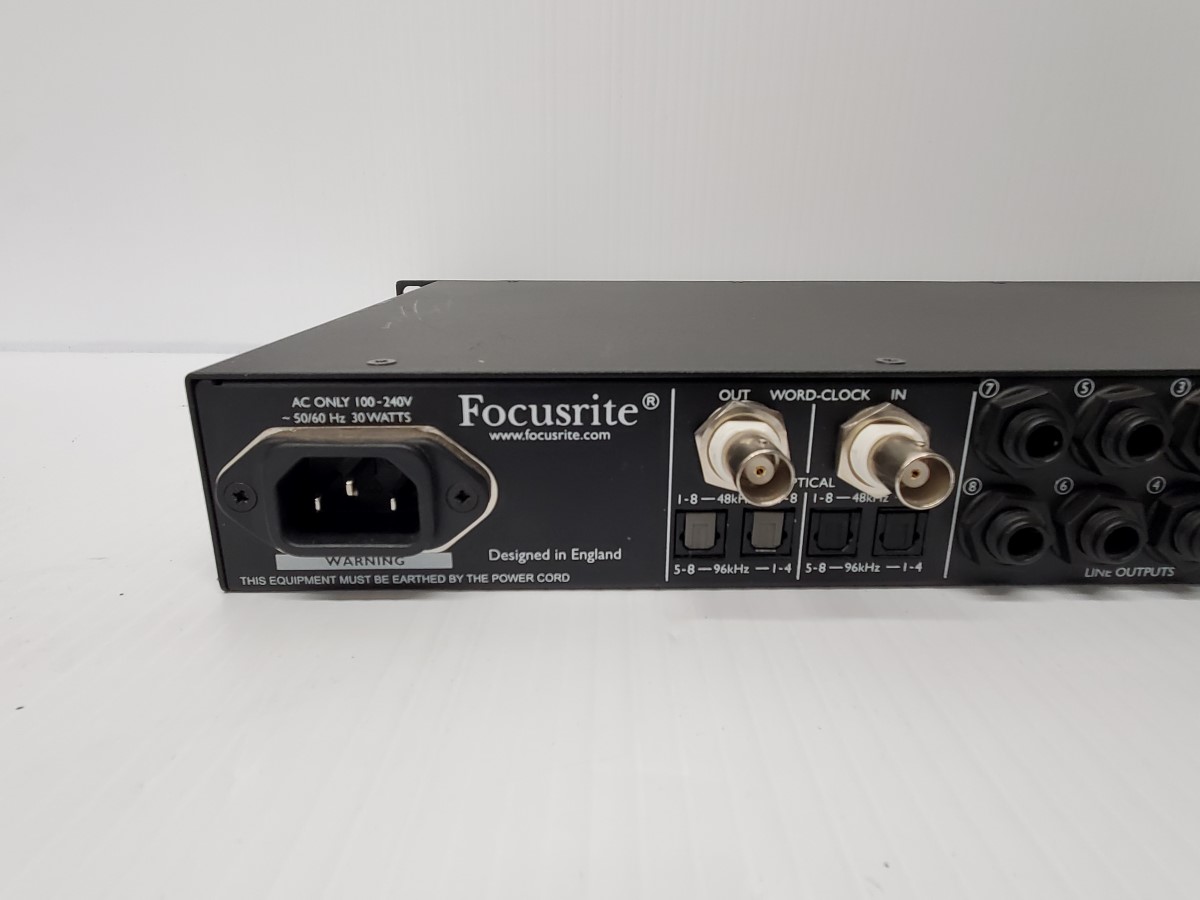 Focusrite Octopre MkII Dynamic 8channel Preamp compressor with ADAT
