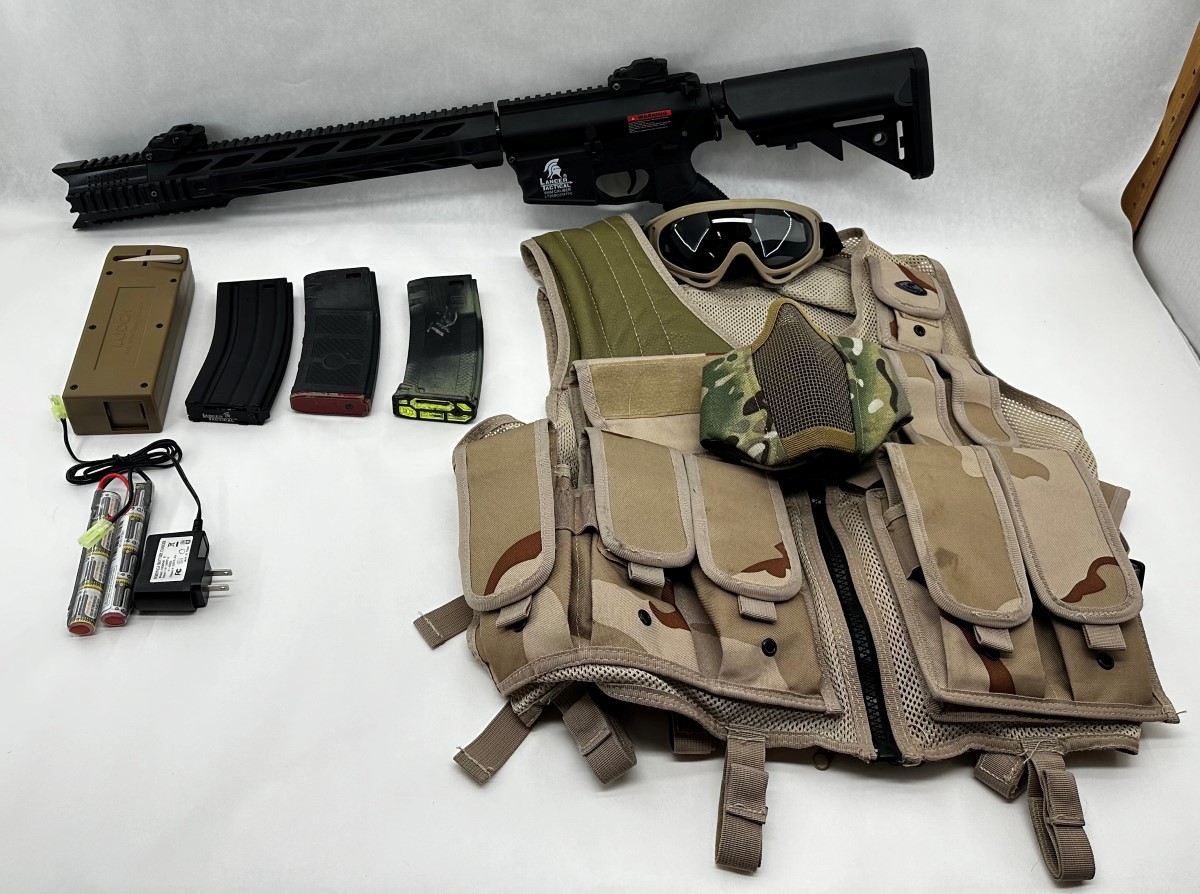 Lancer Tactical LT19BG2 Gen 2 Carbine Airsoft Rifle Black Very Good Heartland Pawnbrokers