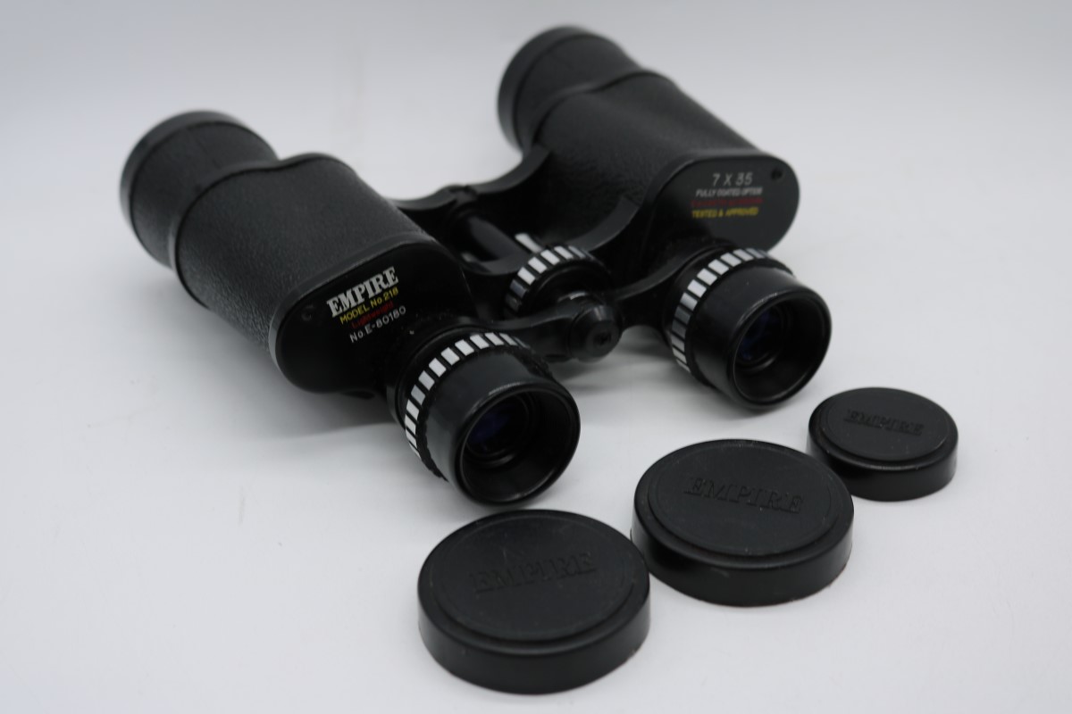 VINTAGE EMPIRE MODEL NO.218 LIGHTWEIGHT 7X35 BINOCULARS Good Buya