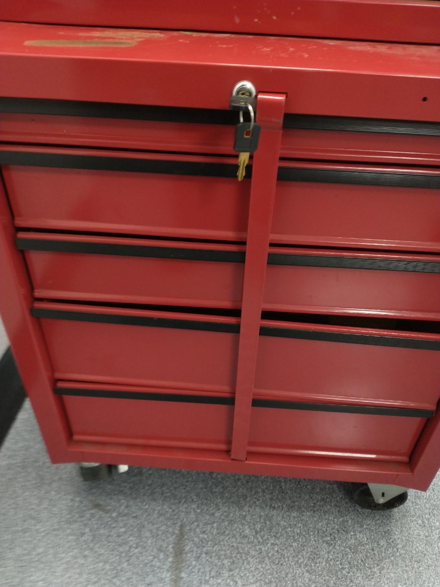 CRAFTSMAN 3-TIER LOCKING TOOL CHEST WITH KEYS AND BARS Good | Pawn 1 ...