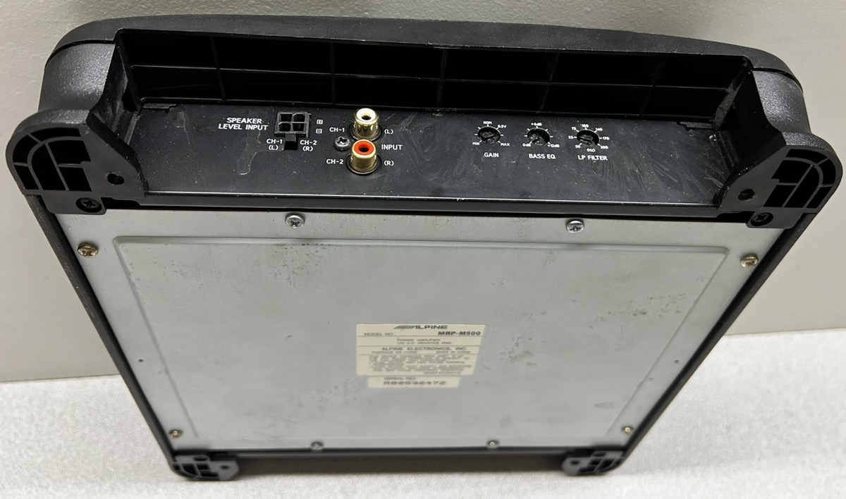 ALPINE MRPM500 MONO SUBWOOFER AMPLIFIER — 500 WATTS RMS X