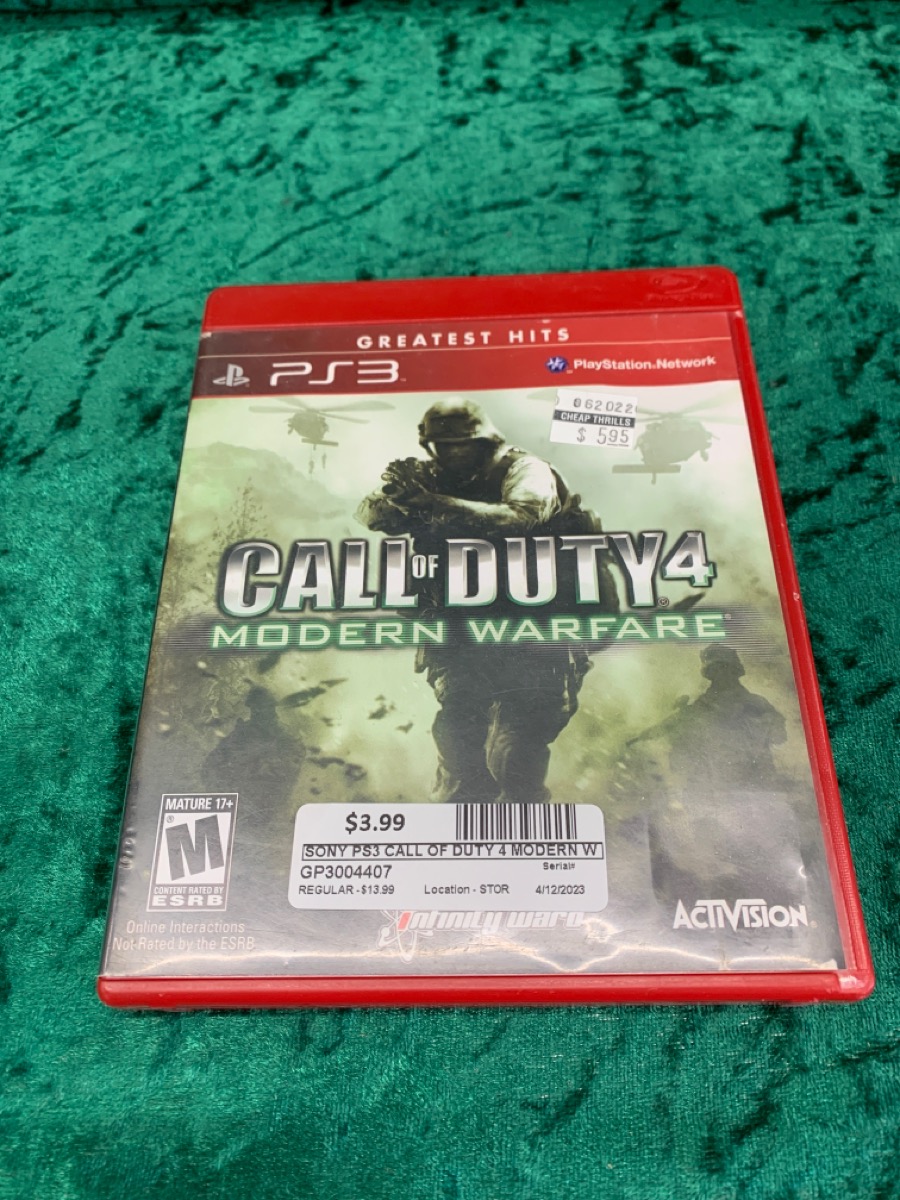 Sony Call Of Duty 4 Modern Warfare - Ps3 Good | Buya