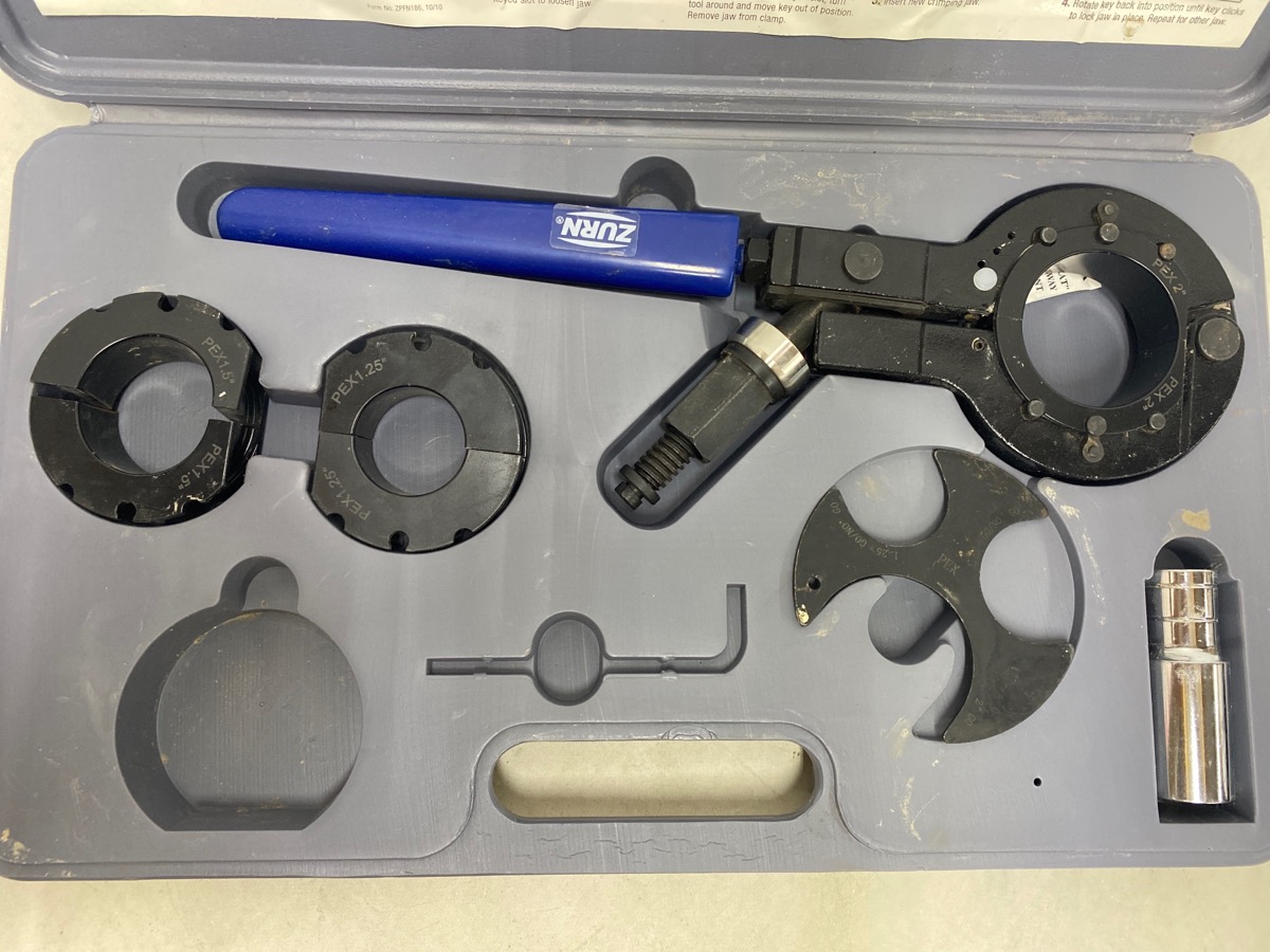 ZURN LARGE DIAMETER COMPACT PEX CRIMP TOOL Very Good Uncle Dan's